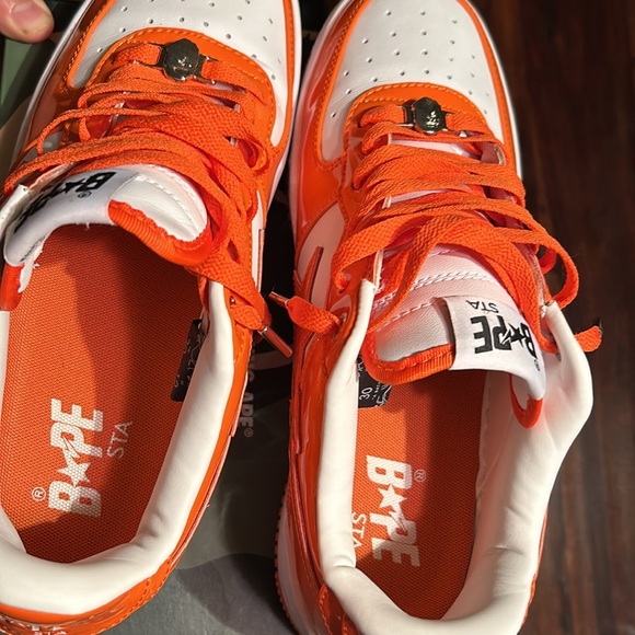 A Bathing Ape Orange “Bape sta Low” Size 12 - Picture 6 of 6